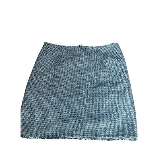 NWT* Banana Republic Boucle Mini Skirt Textured Navy Blue A-line Pocket Size 6 - Picture 2 of 5